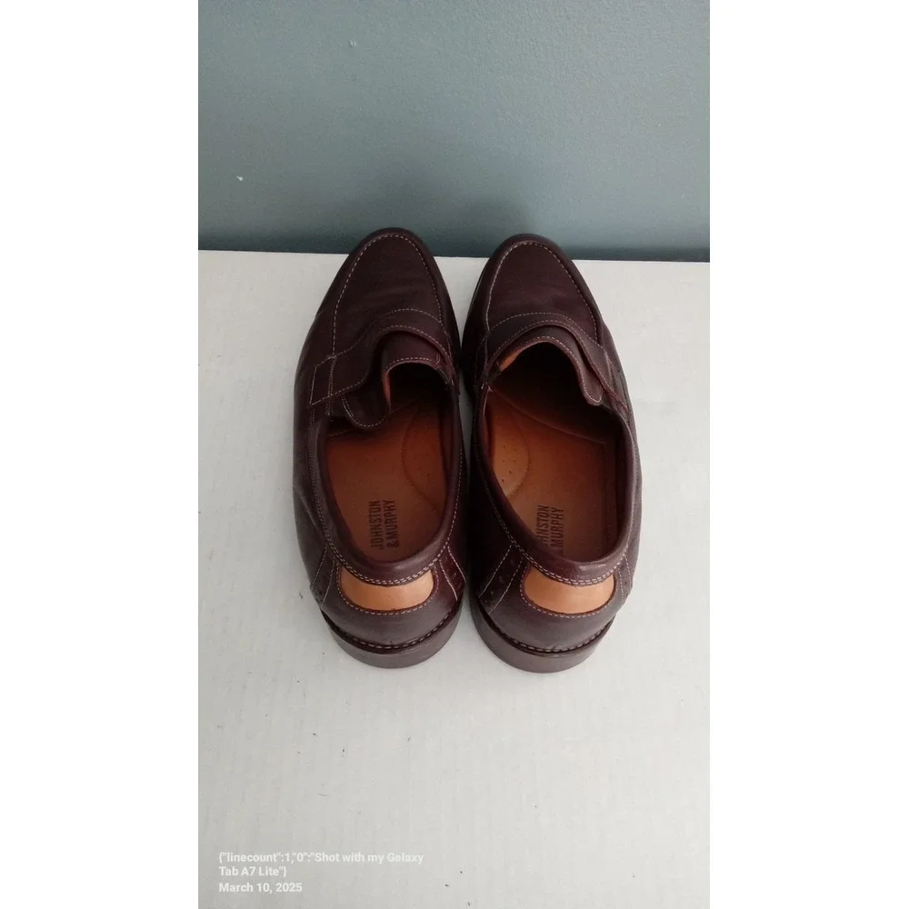 Johnston & Murphy Penny Loafers‎ Leather Dress Shoes Brown Slip On Size?